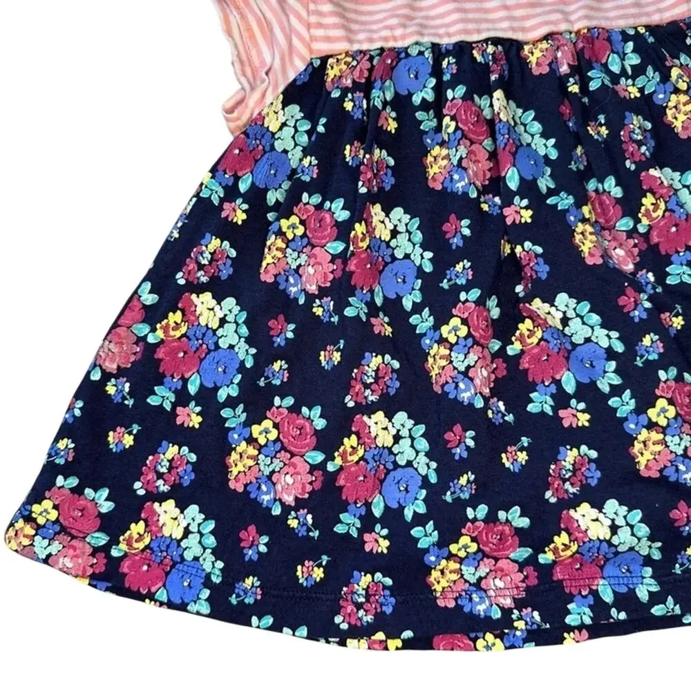 Adventure Wear by Copper Key Girls 2T Multicolor Floral Short Sleeve Dress